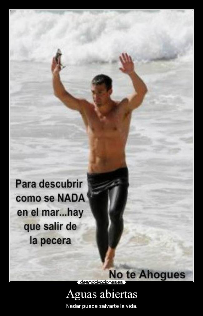 Aguas abiertas - Nadar puede salvarte la vida.