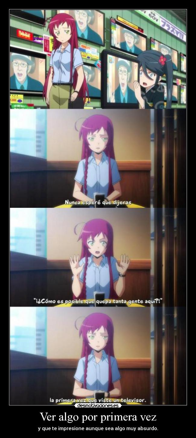 Ver algo por primera vez -