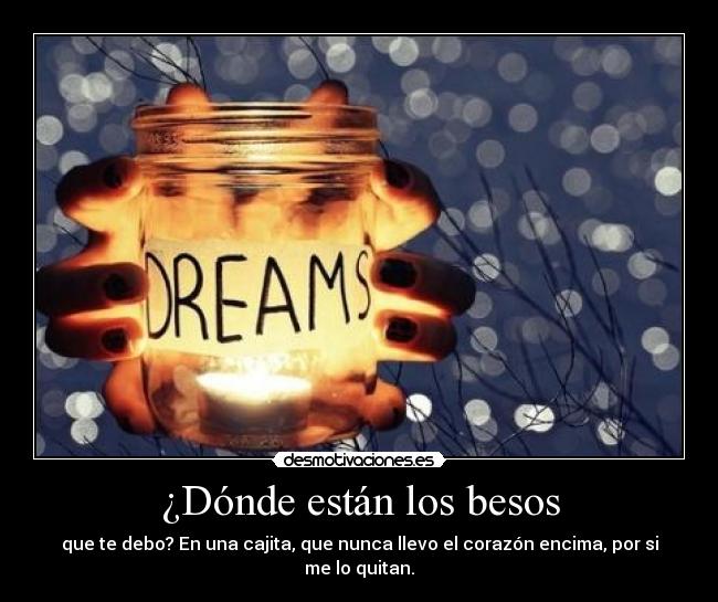 ¿Dónde están los besos - 