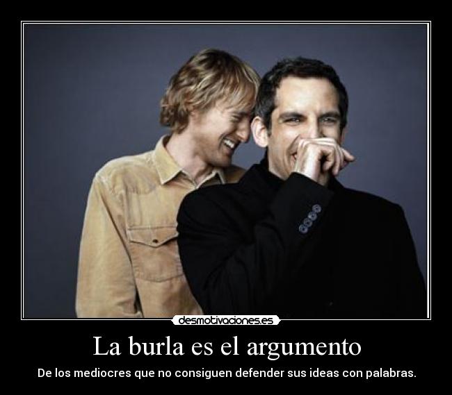 carteles ben stiller owen wilson burla argumento mediocres desmotivaciones