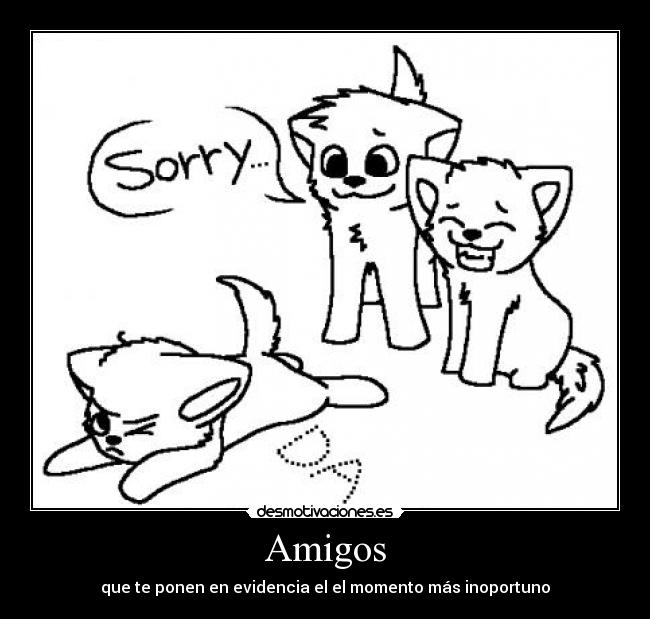 carteles amigos cachorros lobo desmotivaciones
