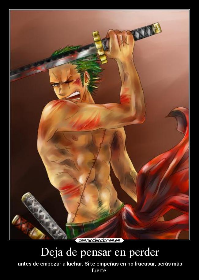 Deja de pensar en perder -