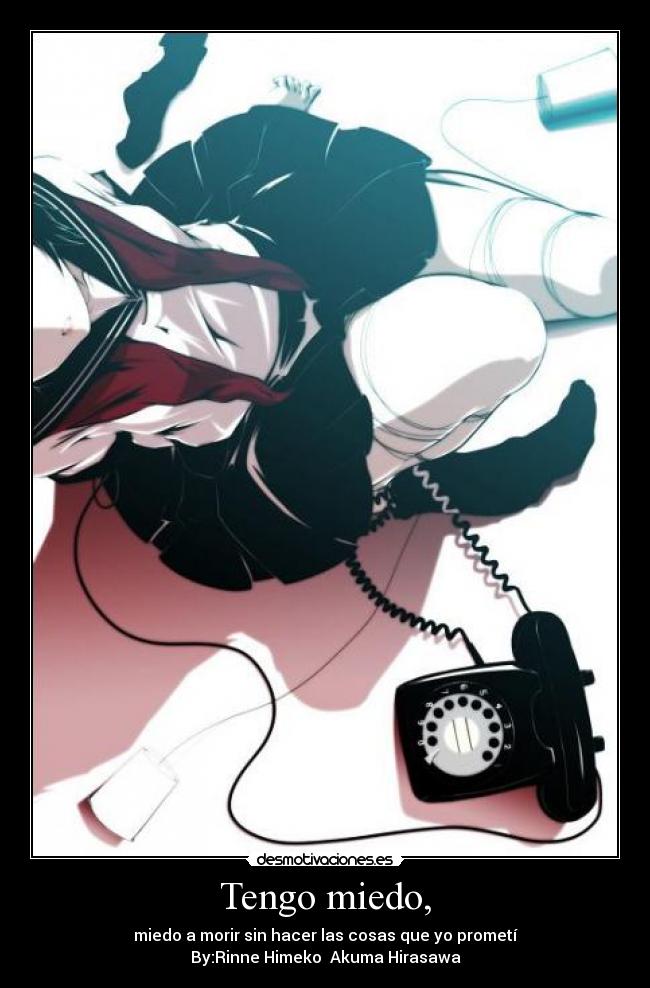 carteles miedo anime desmotivaciones