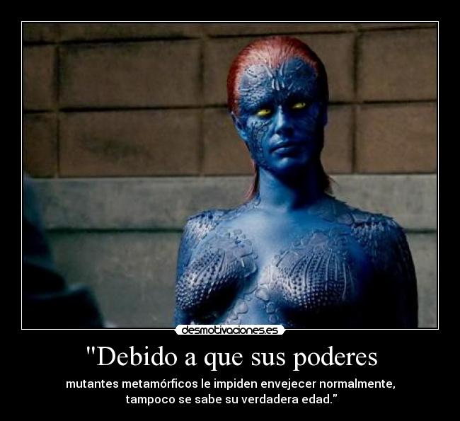carteles mystique raven darkholme desmotivaciones