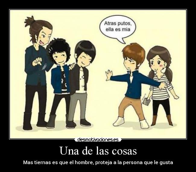 Una de las cosas - Mas tiernas es que el hombre, proteja a la persona que le gusta