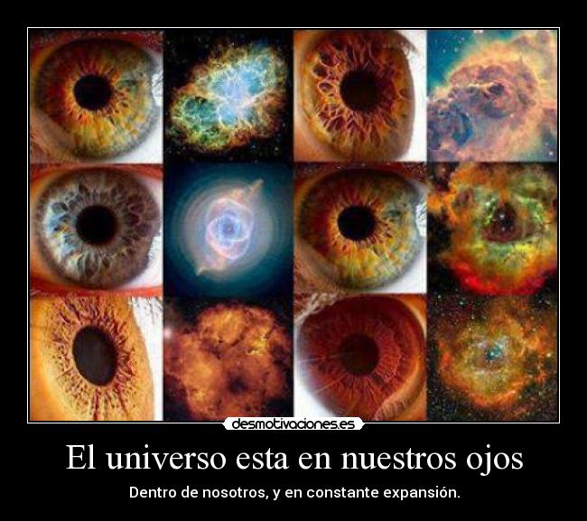 El universo esta en nuestros ojos -