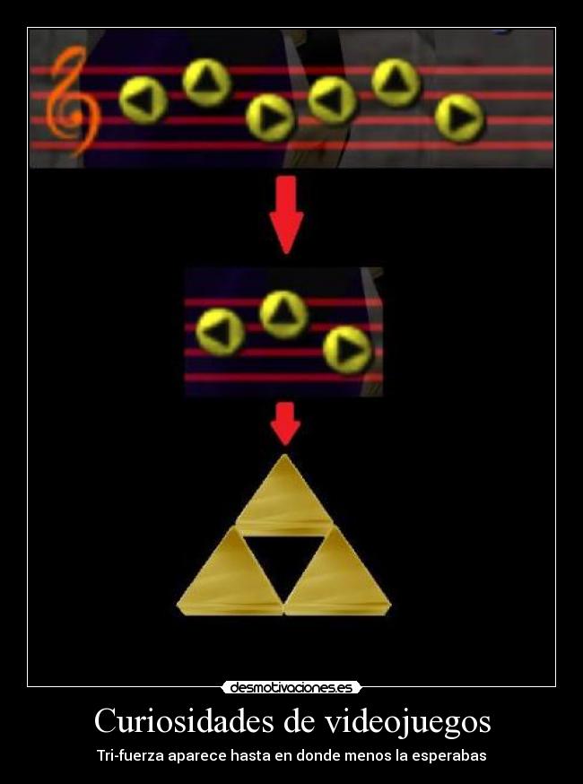 Curiosidades de videojuegos - Tri-fuerza aparece hasta en donde menos la esperabas