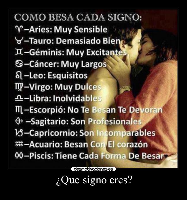¿Que signo eres? -