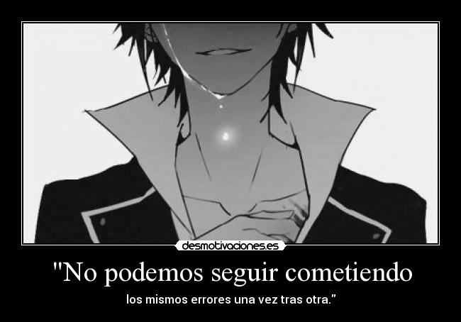 No podemos seguir cometiendo -