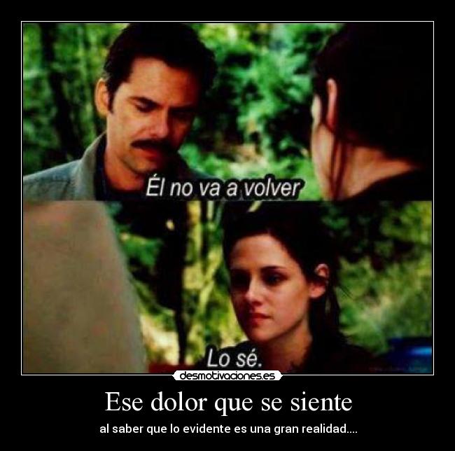 Ese dolor que se siente -