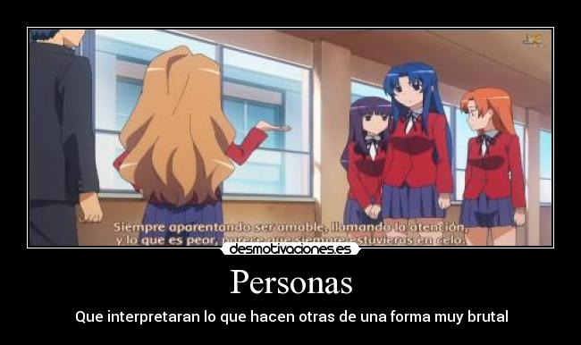 carteles toradoraa desmotivaciones