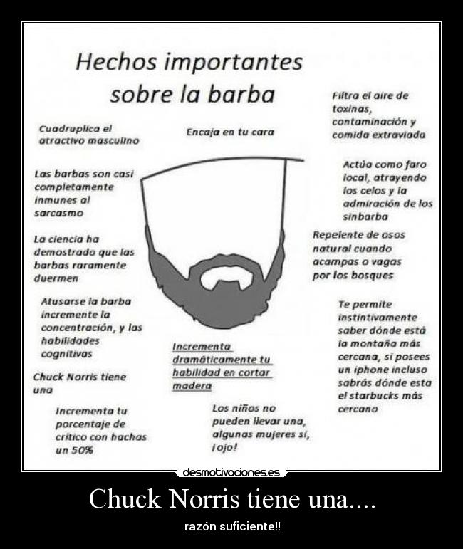Chuck Norris tiene una.... -