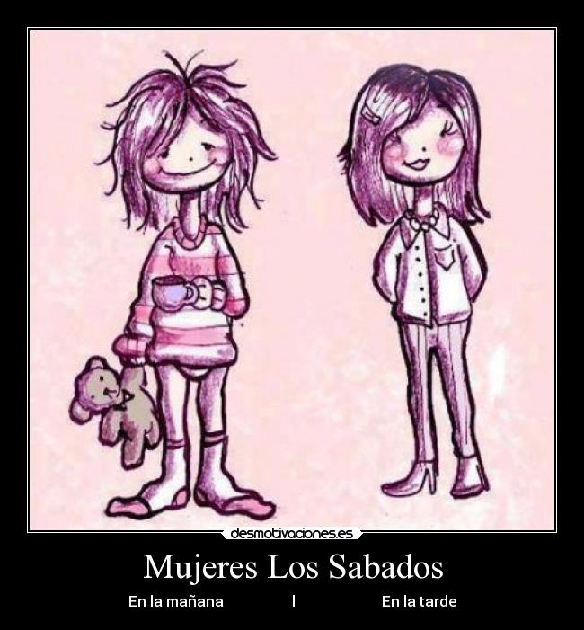 carteles chicas dibujos desmotivaciones