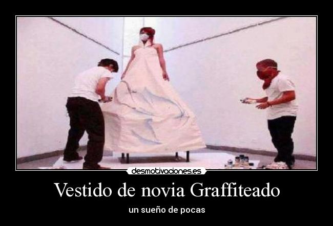 Vestido de novia Graffiteado - un sueño de pocas