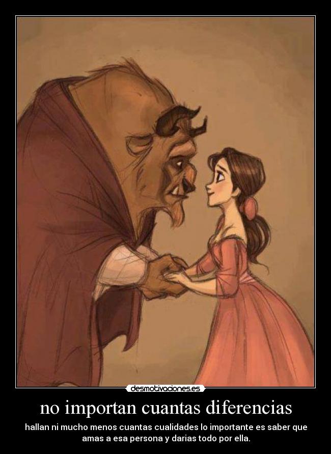 no importan cuantas diferencias -