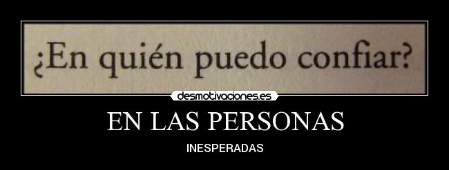 EN LAS PERSONAS -