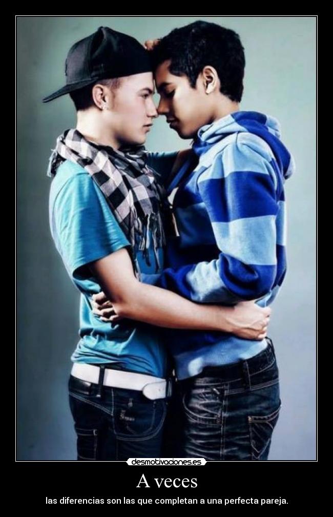 A veces - las diferencias son las que completan a una perfecta pareja.