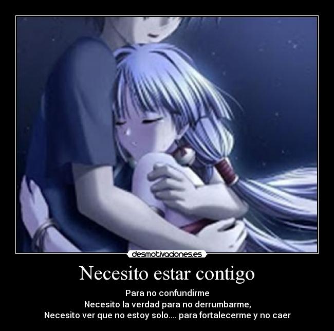 carteles anime estar contigo desmotivaciones
