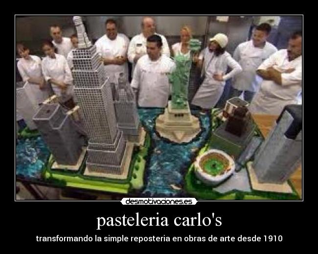 pasteleria carlos - transformando la simple reposteria en obras de arte desde 1910