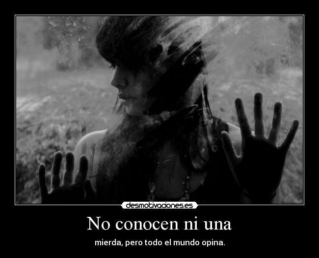 No conocen ni una -
