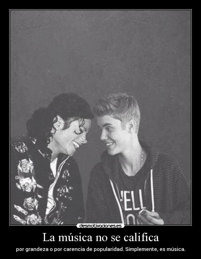 carteles musica beautifoul photo justinbieber michaeljackson desmotivaciones