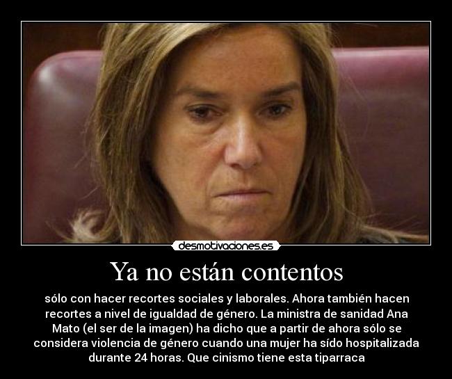 Ya no están contentos -