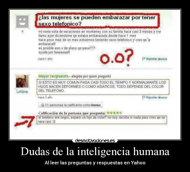 Dudas de la inteligencia humana -