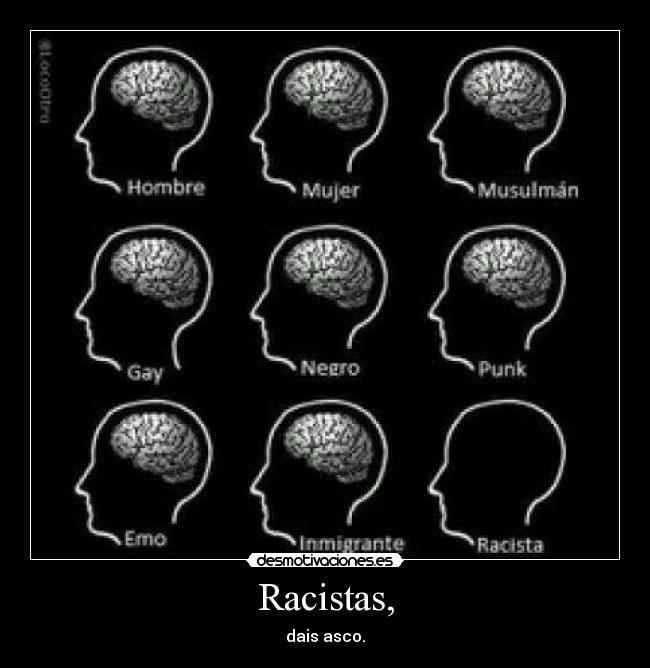 Racistas, - dais asco.