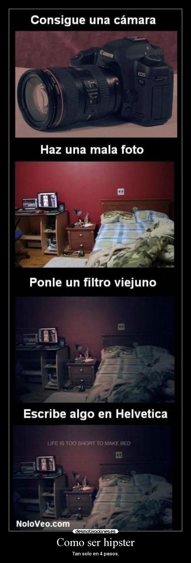 Como ser hipster - Tan solo en 4 pasos.