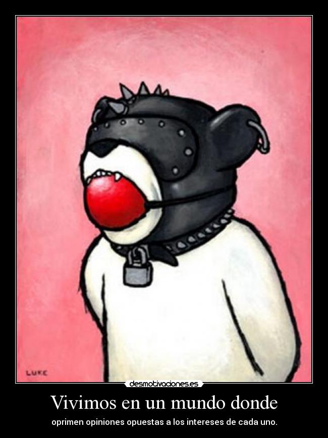 Vivimos en un mundo donde - 