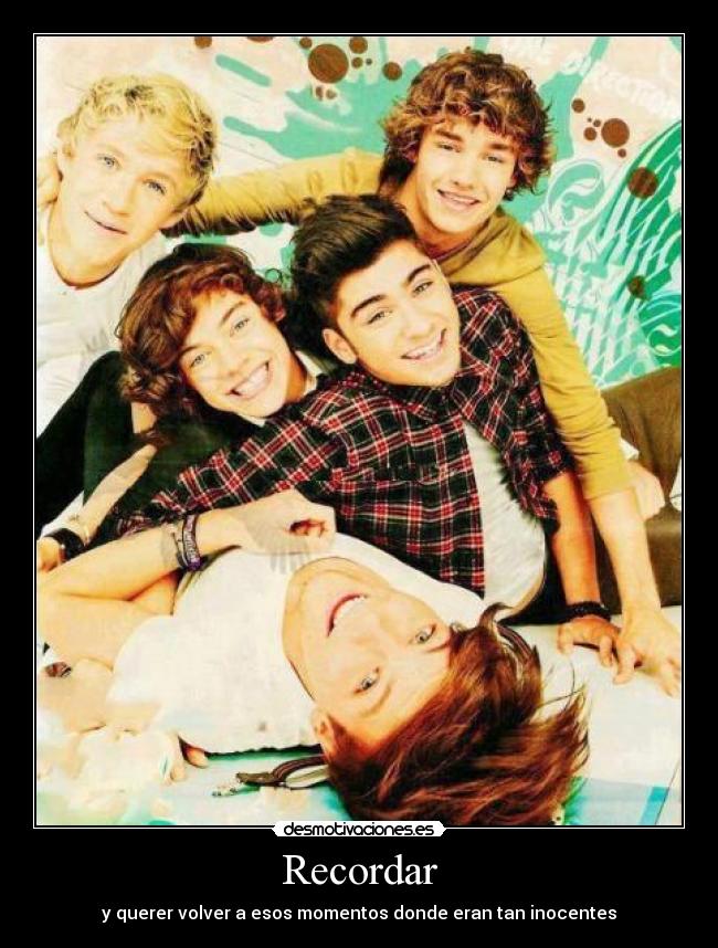 Recordar - y querer volver a esos momentos donde eran tan inocentes