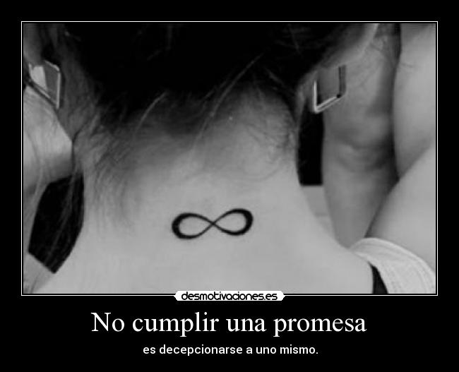 No cumplir una promesa -