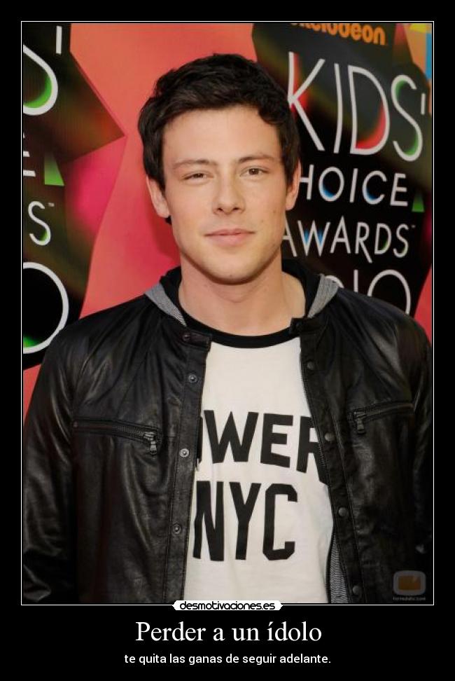 carteles cory monteith desmotivaciones
