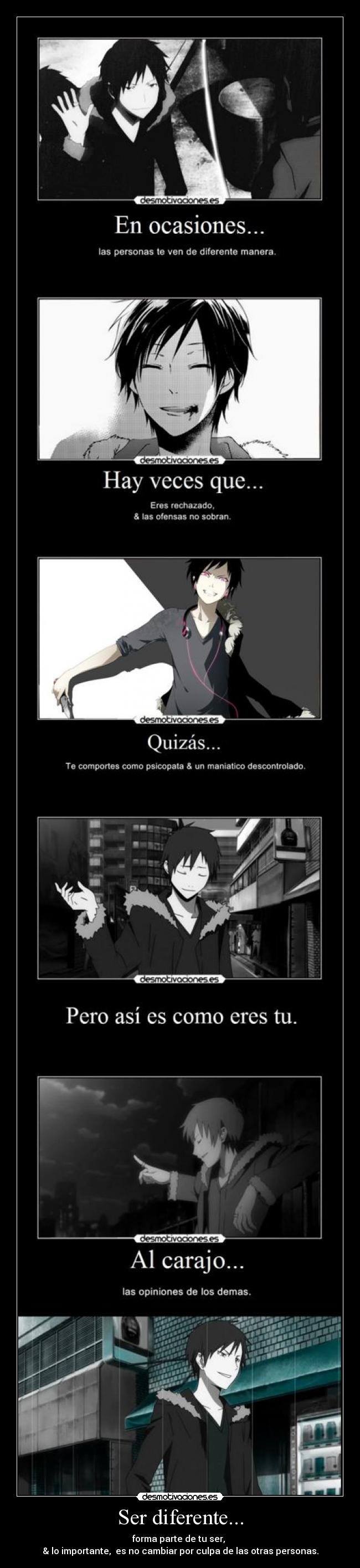 carteles cartel dedicado pain dross shinigamixlll izaya durarara anime jesshellcsythe desmotivaciones