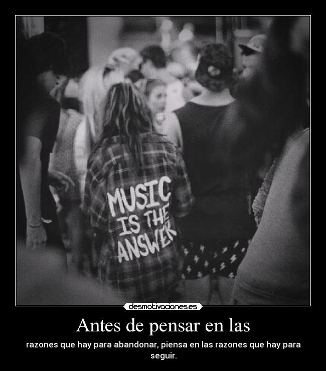 Antes de pensar en las - 