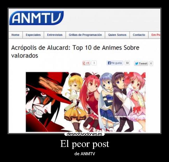 El peor post - de ANMTV