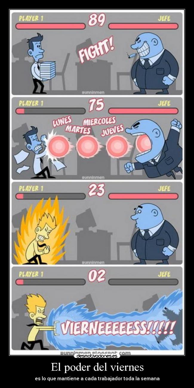 carteles viernes desmotivaciones