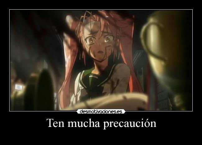 carteles anime highschool the dead mismo que mis tags anteriores desmotivaciones