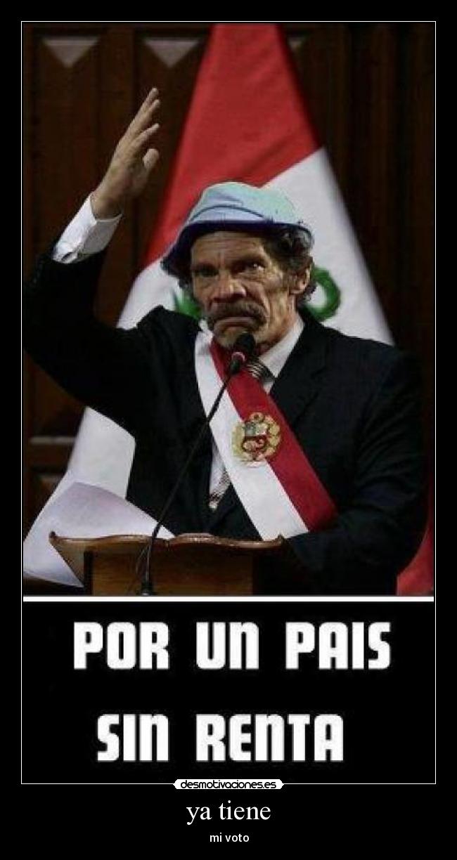 ya tiene - mi voto
