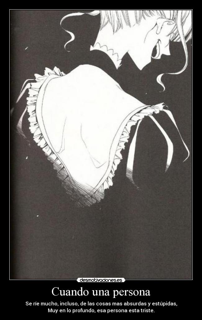 Cuando una persona -