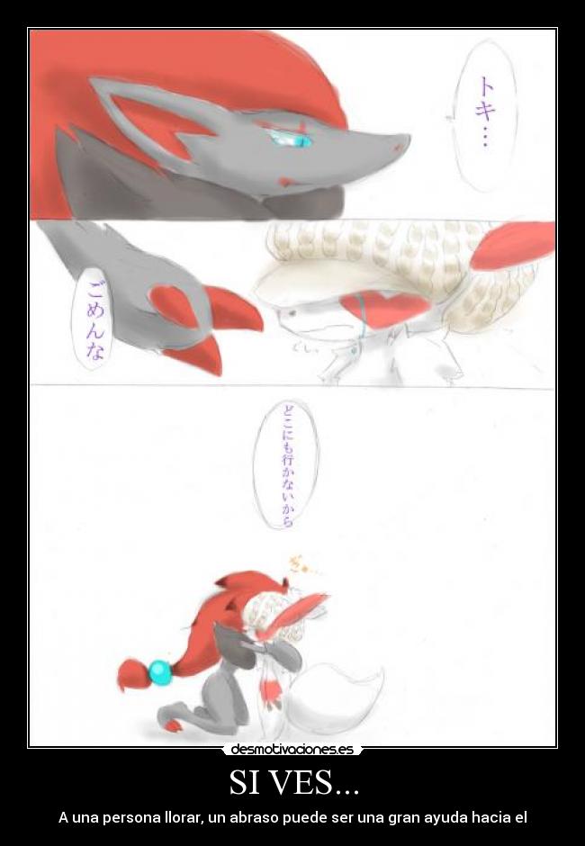 SI VES... - A una persona llorar, un abraso puede ser una gran ayuda hacia el