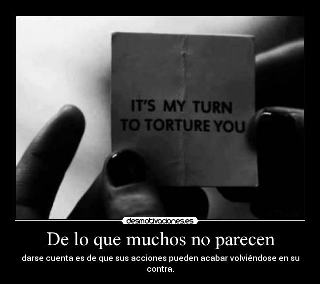 De lo que muchos no parecen - 