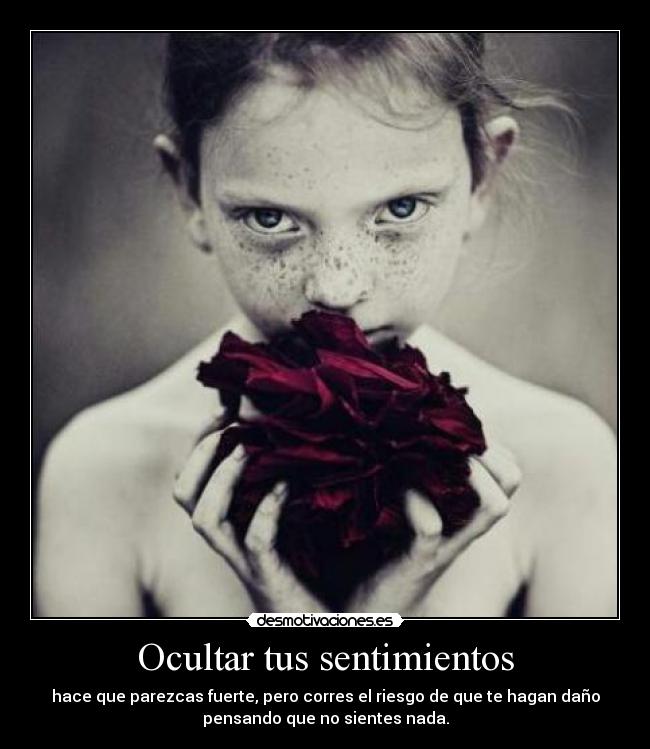 Ocultar tus sentimientos -