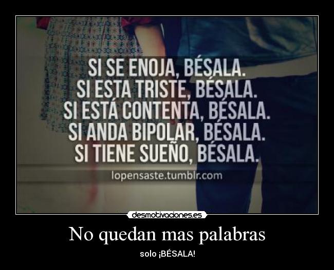 No quedan mas palabras -