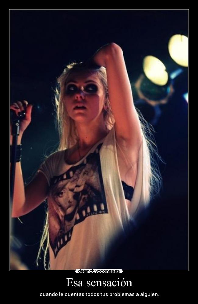 Esa sensación -