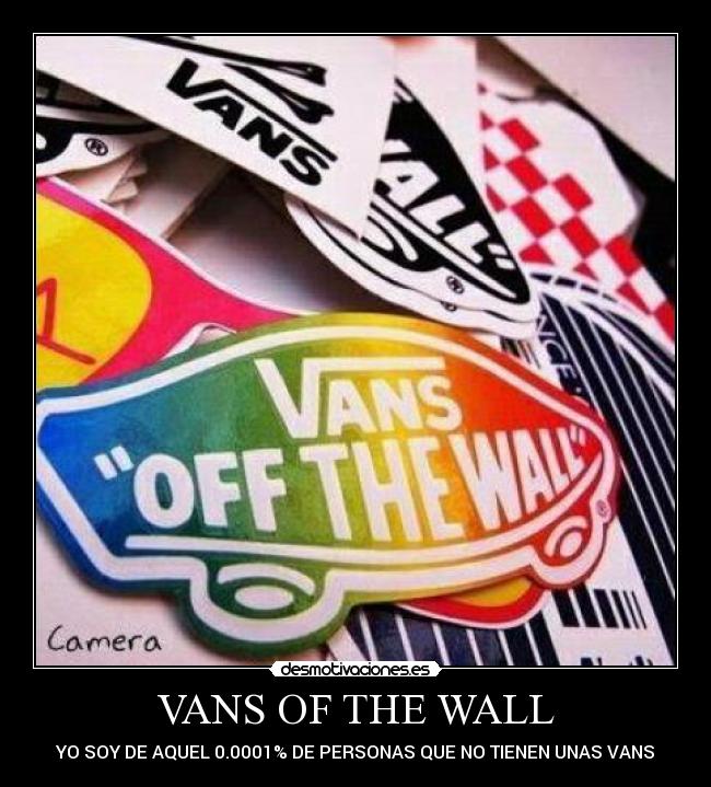 carteles vans the wall desmotivaciones