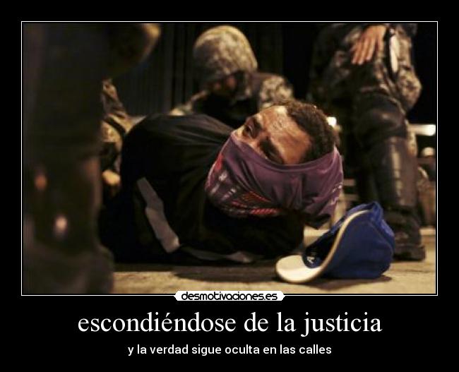 escondiéndose de la justicia - 