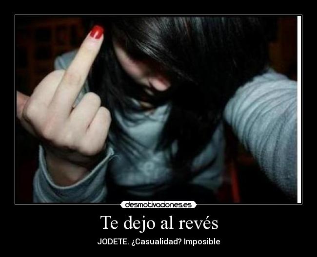 Te dejo al revés - 