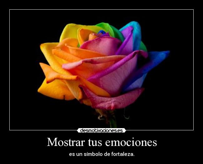 Mostrar tus emociones -