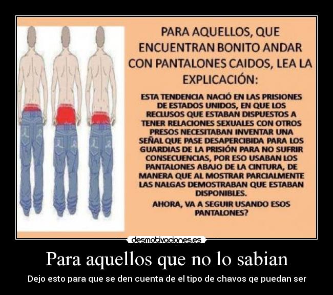 Para aquellos que no lo sabian - 